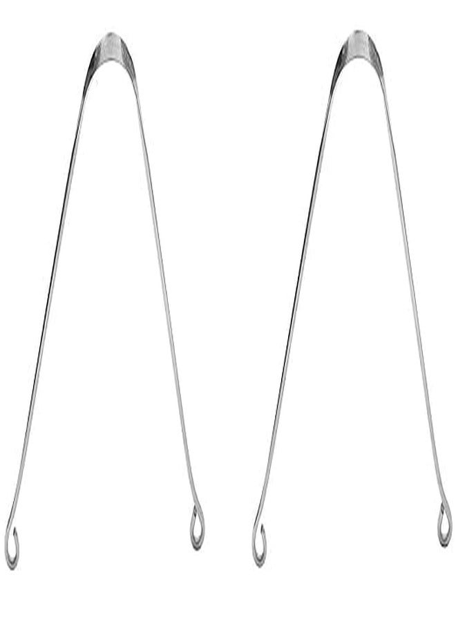 QimacPlus Surgical Grade Stainless Steel Tongue Cleaner: For Kids and Adults, Promoting Daily Oral Hygiene, Fresh Breath, and Overall Health Set Of 2 - Image 1